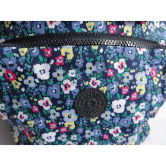 Kipling Navy Floral Print Backpack - Picture 2 of 9